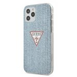 Etui GUESS Apple iPhone 12 12 Pro Jeans Collection Niebieski Hardcase