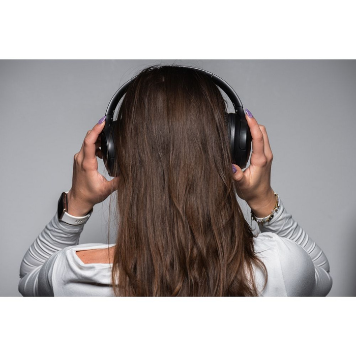 Słuchawki bezprzewodowe nauszne Forcell F-Audio Vibe ANC ENC + TUYA APP czarne