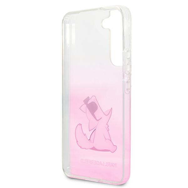 Etui KARL LAGERFELD Samsung Galaxy S22 Plus Choupette Eat Różowy Hardcase