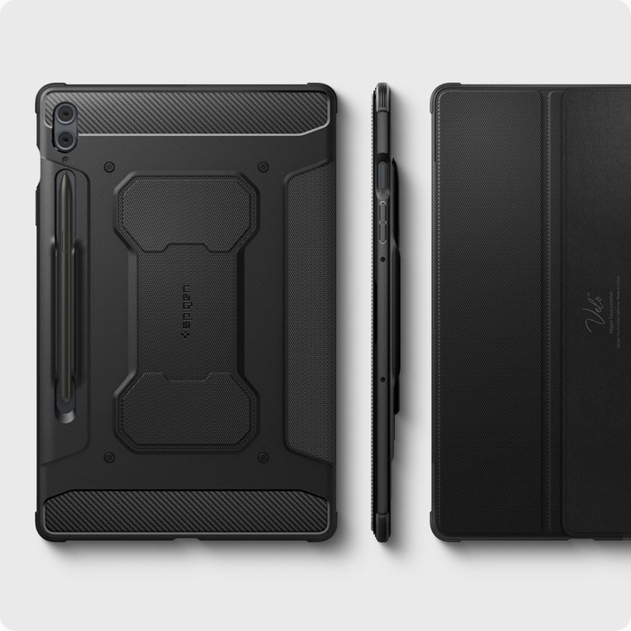 Etui Spigen Rugged Armor ”pro” Galaxy Tab S9 Fe Plus 12.4 X610 / X616b Black Case