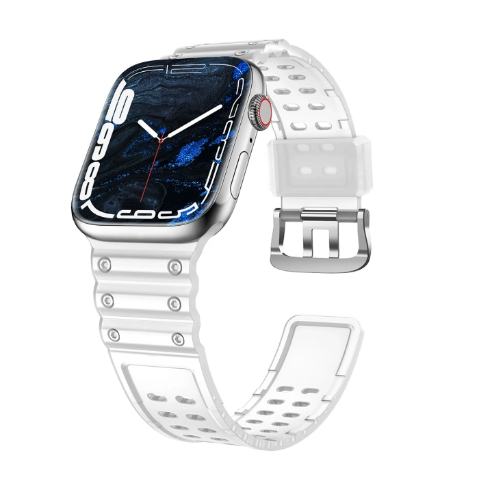 Pasek Strap Triple Protection do Apple Watch 42 / 44 / 45 / 49 mm opaska bransoleta - przezroczysty