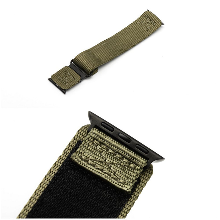 FORCELL F-DESIGN FA05 pasek nylonowy do APPLE Watch 42 / 44 / 45 / 49 mm zielony