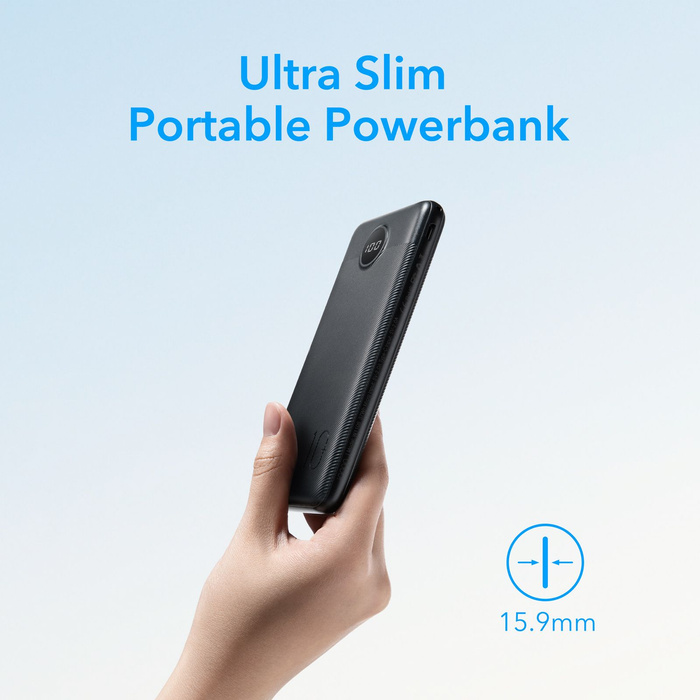 Powerbank Veger L10S (W1105PD) PD QC3.0 2A 20W 10000 mAh czarny 0INT