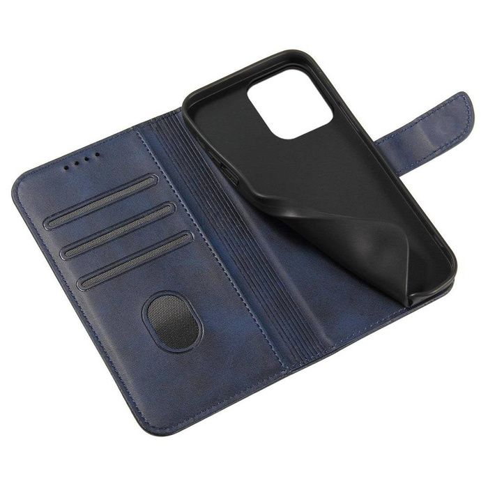 Etui Magnet Case etui do Xiaomi Redmi Note 12 Pro / Poco X5 Pro 5G pokrowiec z klapką portfel podstawka niebieskie Case