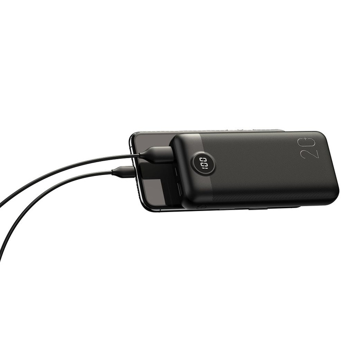 VEGER powerbank 20000 mAh PD QC3.0 2A 20W L20S (VP2039PD / W2039PD) czarny