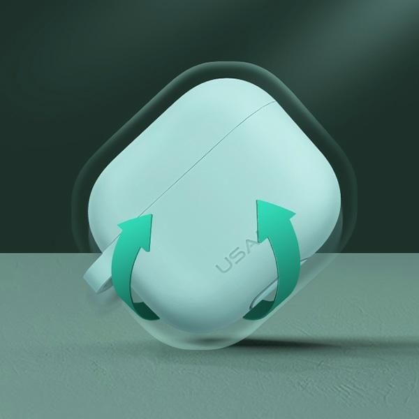 Etui USAMS Apple AirPods 3 Ochronne Silicone Czarny Case