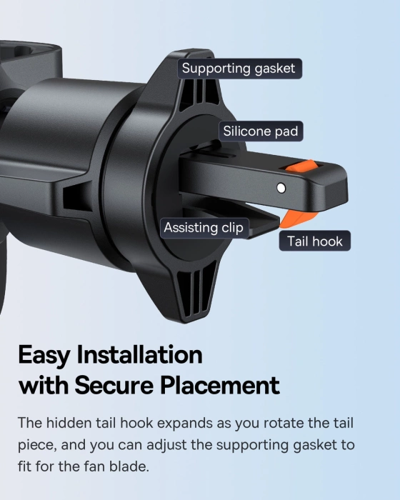 Uchwyt Baseus Metal Age 3 BS-CM028 grawitacyjny do samochodu na kratkę wentylacji - czarny