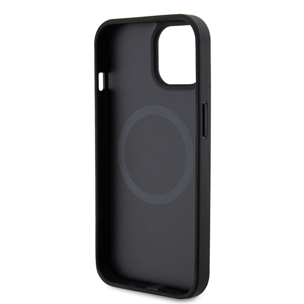 Etui Ferrari FEHMP15SPTEK iPhone 15 6.1" czarny/black hardcase Carbon Metal Logo MagSafe Case