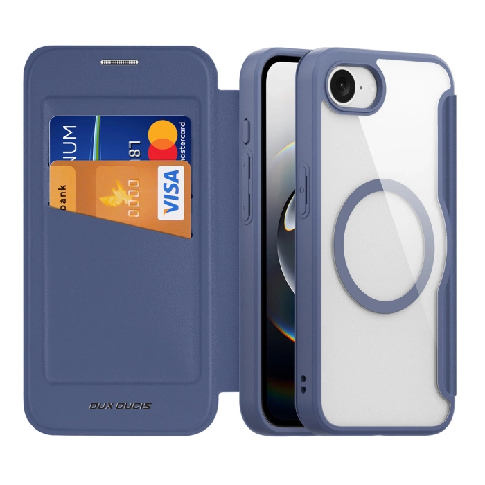 Etui Dux Ducis Skin X Pro z MagSafe na iPhone 16e - niebieskie