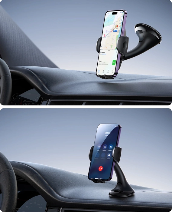 Joyroom samochodowy uchwyt mechaniczny do telefonu na kokpit deskę rozdzielczą czarny (JR-ZS259)