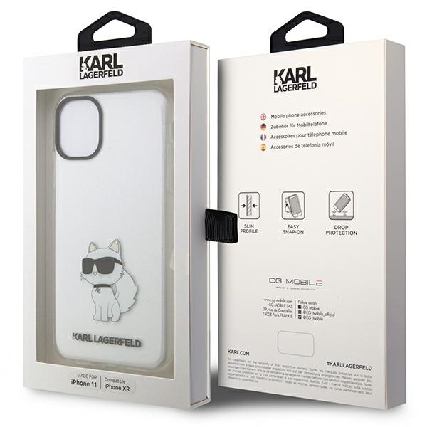 Etui Karl Lagerfeld KLHCN61HNCHTCT iPhone 11 6,1" transparent hardcase Ikonik Choupette Case