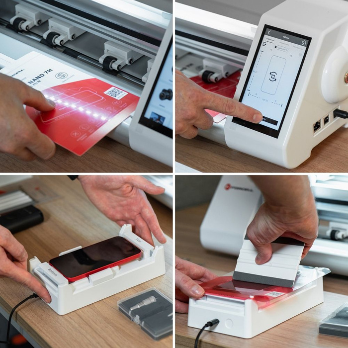 Ploter do folii Forcell na ekrany LCD + aplikator biały