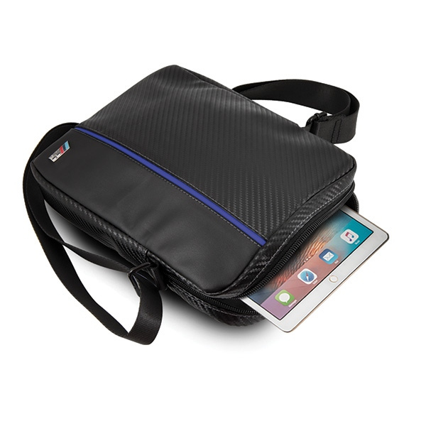 Torba BMW Tablet 8 Carbon Blue Stripe Czarny