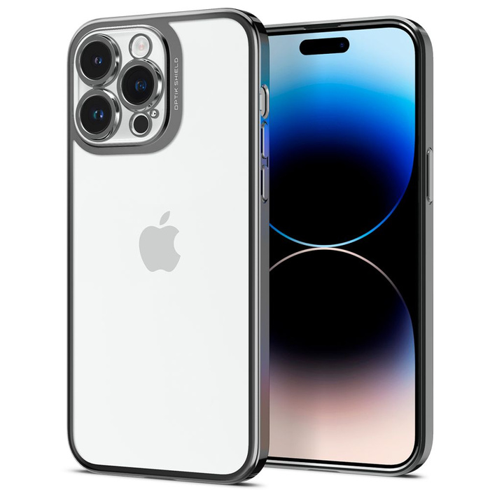 Etui Spigen Optik Crystal iPhone 14 Pro Chrome Grey