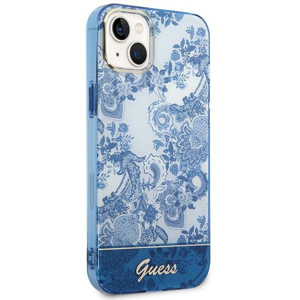 Etui GUESS Apple iPhone 14 Plus Porcelain Collection Niebieski Hardcase
