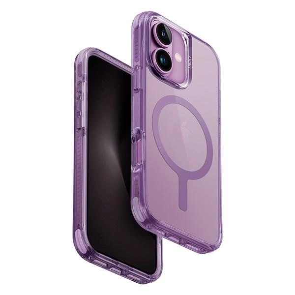 Etui UNIQ Combat iPhone 16 6.1" Magclick Charging różowy/grape pink