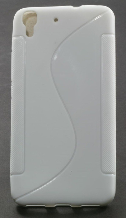 Pokrowiec S-Line Huawei Ascend Y6 Biały Etui Silikon