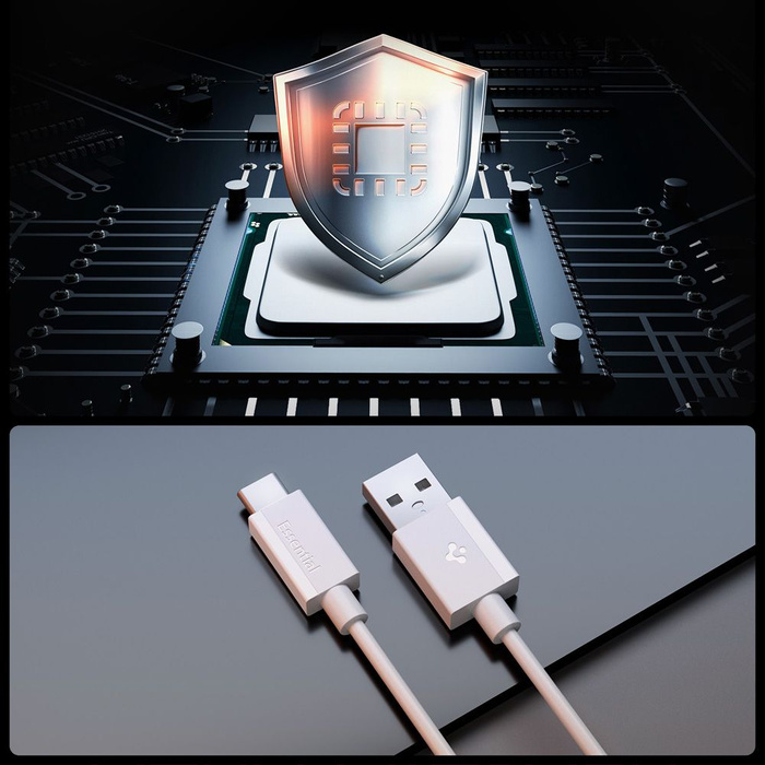 KABEL USB-C SPIGEN EB6020AC ESSENTIAL 60W 200CM BIAŁY