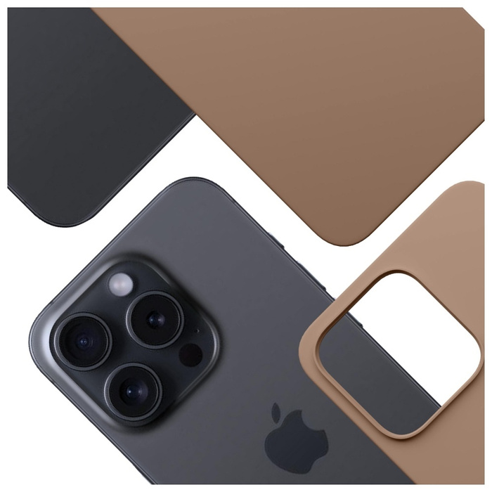 Etui 3MK Hardy MagSilicone do Apple      iPhone 14 Pro ciemnozłoty