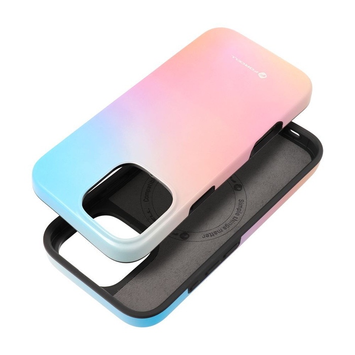 Etui na iPhone 16 PRO MAX Forcell F-Protect Mirage zgodny z MagSafe Military Drop-Test pinky blue