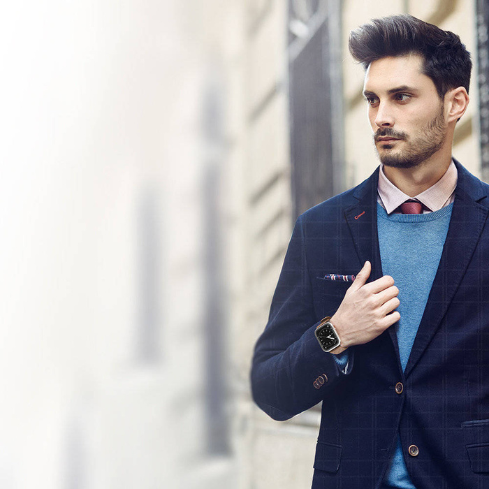 Dux Ducis Strap skórzany pasek do Watch 7 / 6 / 5 / 4 / 3 / 2 / SE (45 / 44 / 42mm) opaska bransoleta bransoletka z naturalnej skóry czerwony (Enland Version)