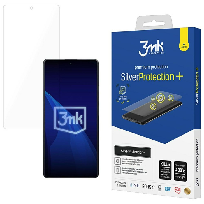Folia antymikrobowa 3MK Xiaomi Redmi Note 14s SilverProtect+ montowana na mokro