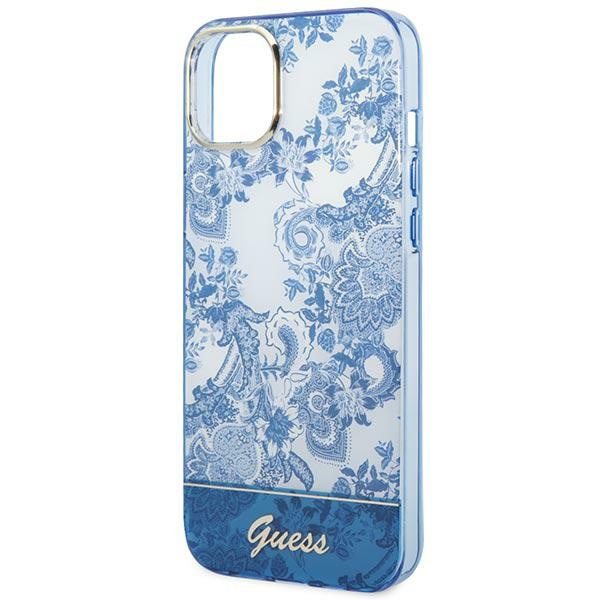 Etui GUESS Apple iPhone 14 Plus Porcelain Collection Niebieski Hardcase