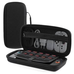 Futerał etui Dux Ducis na Nintendo Switch 2 z rączką i przegródkami na gry - czarny