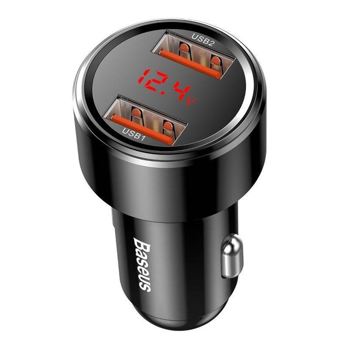 Ładowarka samochodowa BASEUS Magic 2x USB QC 3.0 45W czarna