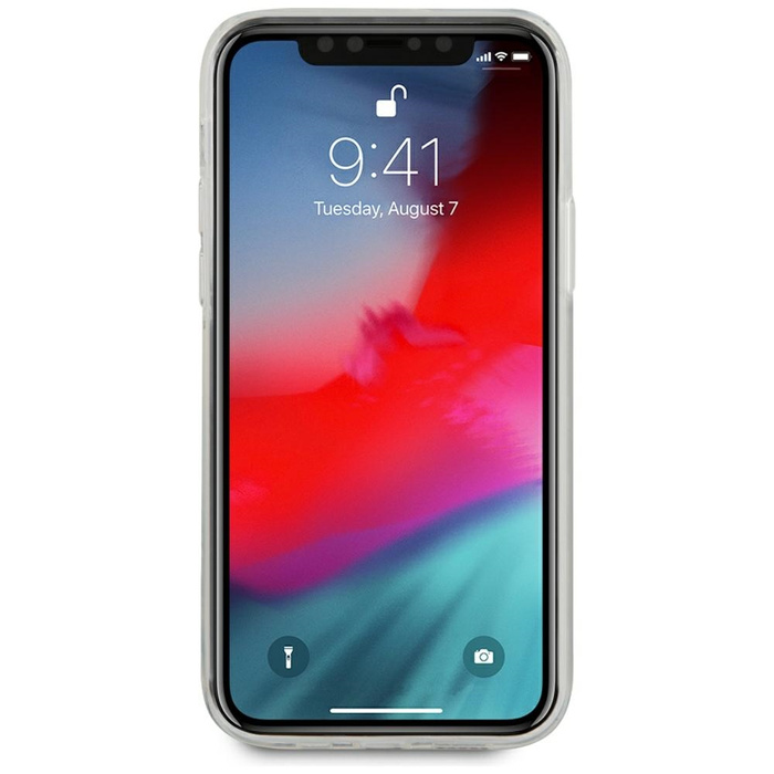 Etui GUESS Apple iPhone 12 Pro Max 6,7 Gold Chain Collection GUHCP12LPCUCHWH Biały Hardcase