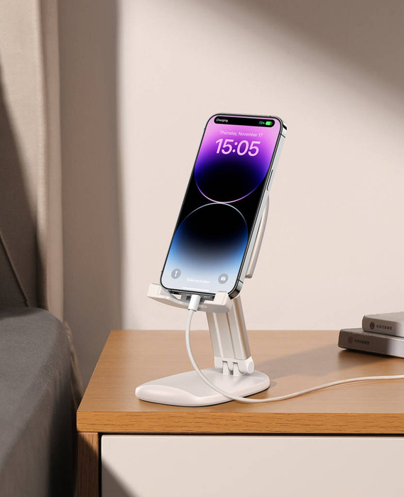 Składany stojak do telefonu tabletu z regulacją wysokości Joyroom JR-ZS371 - biały