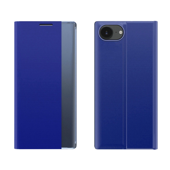 Etui New Sleep Case pokrowiec z klapką i podstawką na iPhone 16e - niebieskie