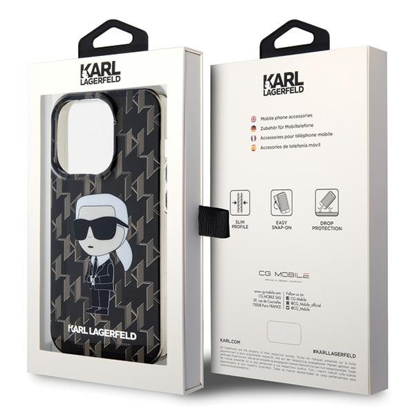Etui Karl Lagerfeld KLHCP15XHNKMKLK iPhone 15 Pro Max 6.7" transparent hardcase Monogram Ikonik Case