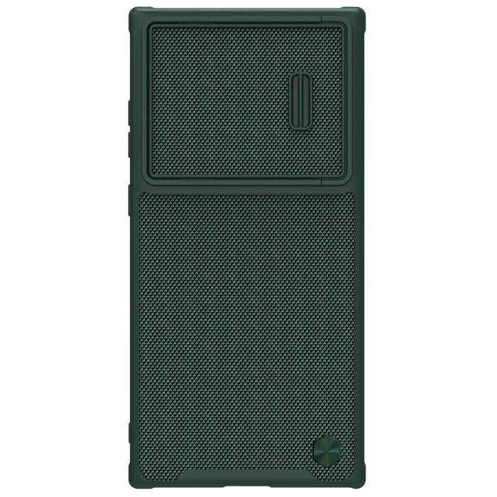 Nillkin Textured S Case etui Samsung Galaxy S22 Ultra pancerny pokrowiec z osłoną na aparat zielone