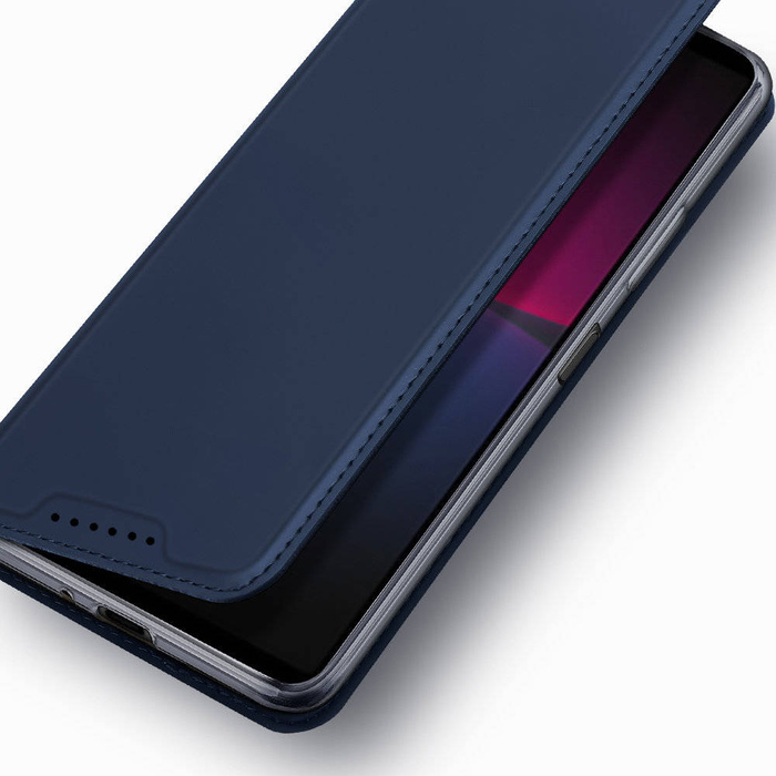 Etui Dux Ducis Skin Pro etui do Sony Xperia 10 V pokrowiec z klapką portfel na kartę podstawka czarne Case