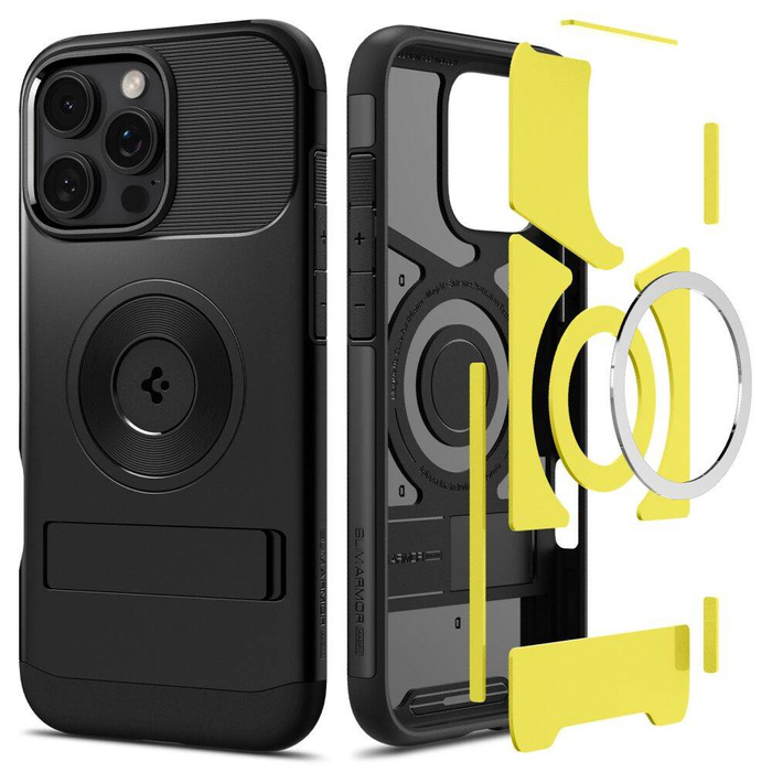 ETUI SPIGEN SLIM ARMOR MAG MAGSAFE IPHONE 16 PRO BLACK
