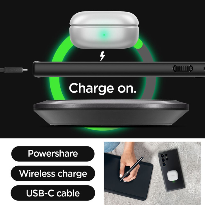 Etui Spigen Ultra Hybrid Samsung Galaxy S24 Ultra Frost Black Case