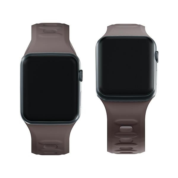3MK Silicone Watch Strap brązowy/taupe dla Apple Watch 42/44/45/49mm