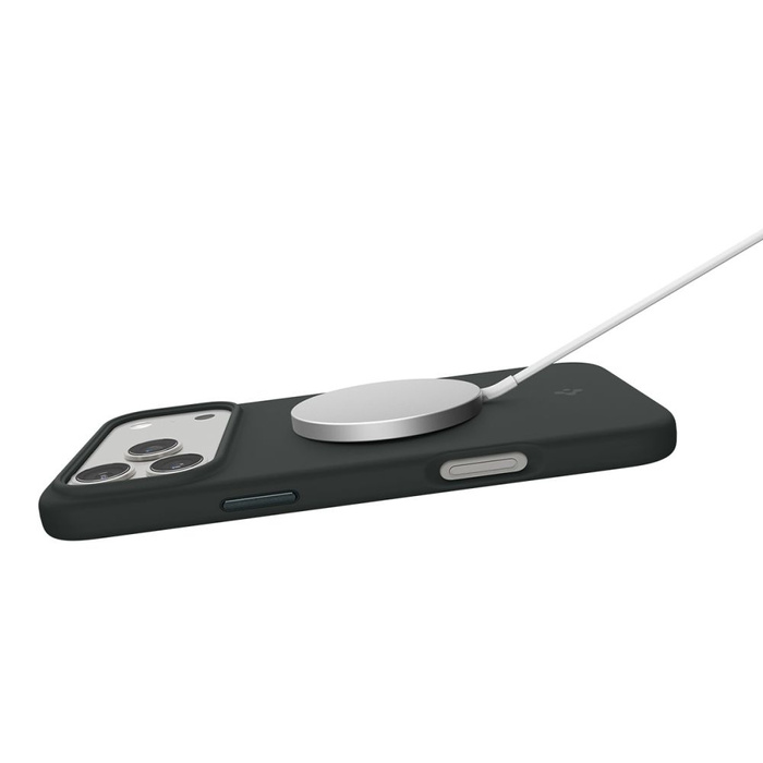 ETUI SPIGEN IPHONE 17 PRO SILICONE FIT MAG MAGSAFE ABYSS GREEN