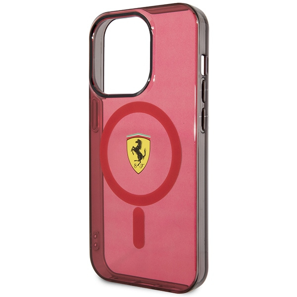 Etui Ferrari FEHMP14XURKR iPhone 14 Pro Max 6.7" czerwony/red hardcase Translucent Magsafe Case