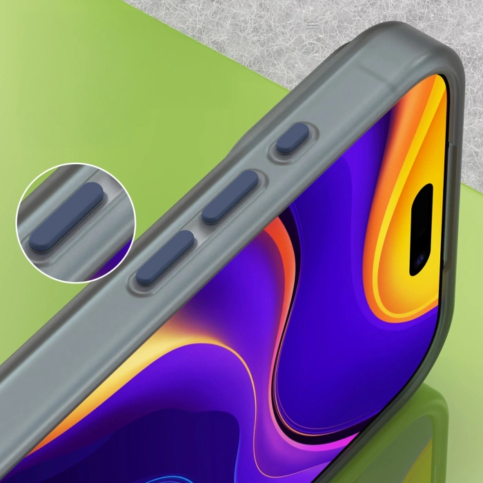 Etui Magnetic iPhone 17 Pro Max Abrasive MagSafe Matowe Niebieskie