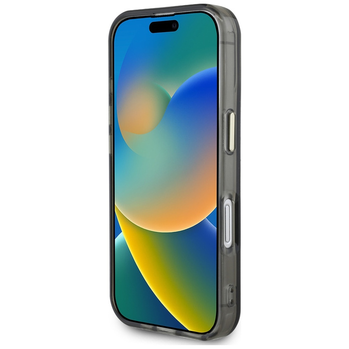 Etui Guess IML Metal Mountain Logo        MagSafe do iPhone 16 czarny