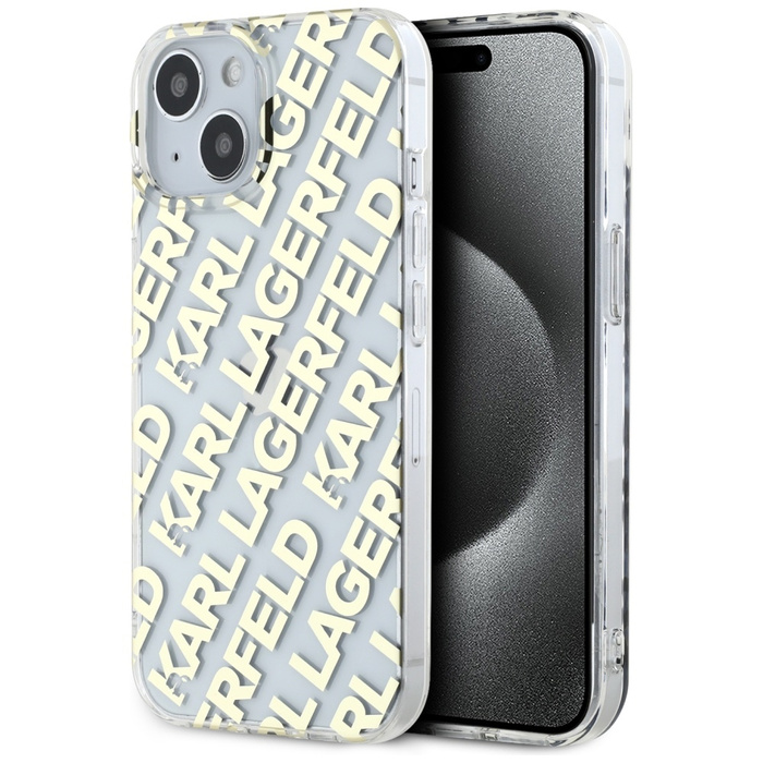 Karl Lagerfeld KLHCP15SHKFOEMD iPhone 15 / 14 / 13 6.1" złoty/gold hardcase IML Fullover  Logo