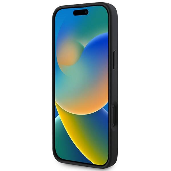 Etui Guess iPhone 16 Plus czarny/black HC MagSafe PU Saffiano Classic Logo