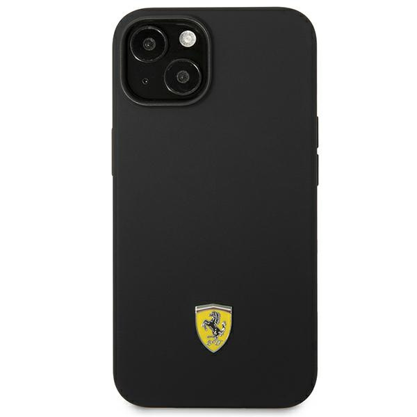 Etui Ferrari FEHCP14MSIBBK iPhone 14 Plus 6,7" czarny/black hardcase Silicone Metal Logo