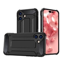Pancerne hybrydowe etui Hybrid Armor pokrowiec futerał na iPhone 16e - czarne