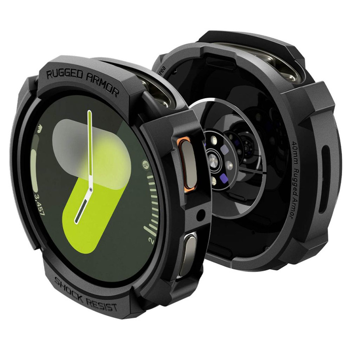 ETUI SPIGEN SAMSUNG GALAXY WATCH 8 40 MM RUGGED ARMOR MATTE CZARNE
