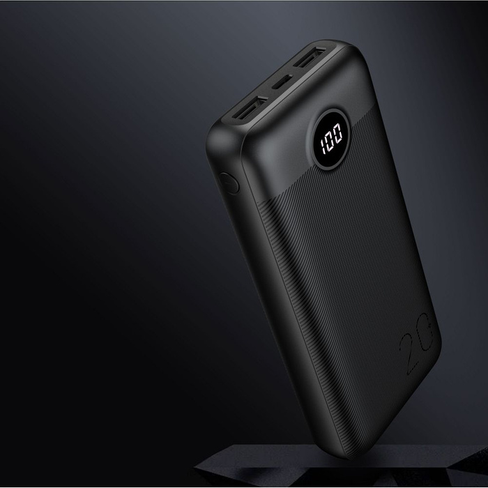 VEGER powerbank 20000 mAh PD QC3.0 2A 20W L20S (VP2039PD / W2039PD) czarny