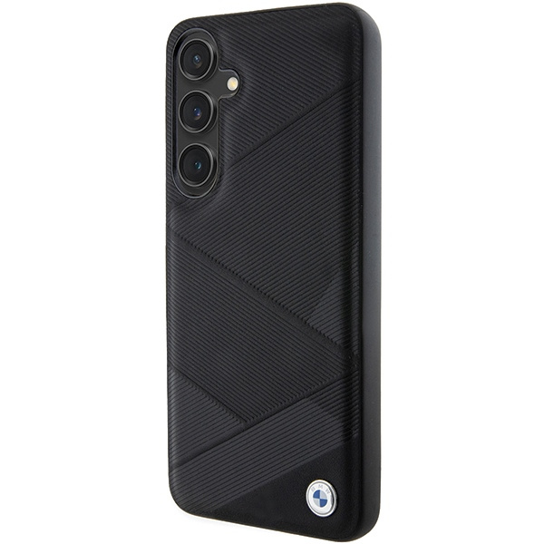Etui BMW BMHCS24M23RCGPK Samsung Galaxy S24+ S926 czarny/black hardcase Signature Leather Crossing Lines Pattern Case