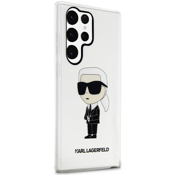 Etui Karl Lagerfeld Klhcs23lhniktct S23 Ultra S918 Transparent Hardcase Ikonik Karl Lagerfeld Case